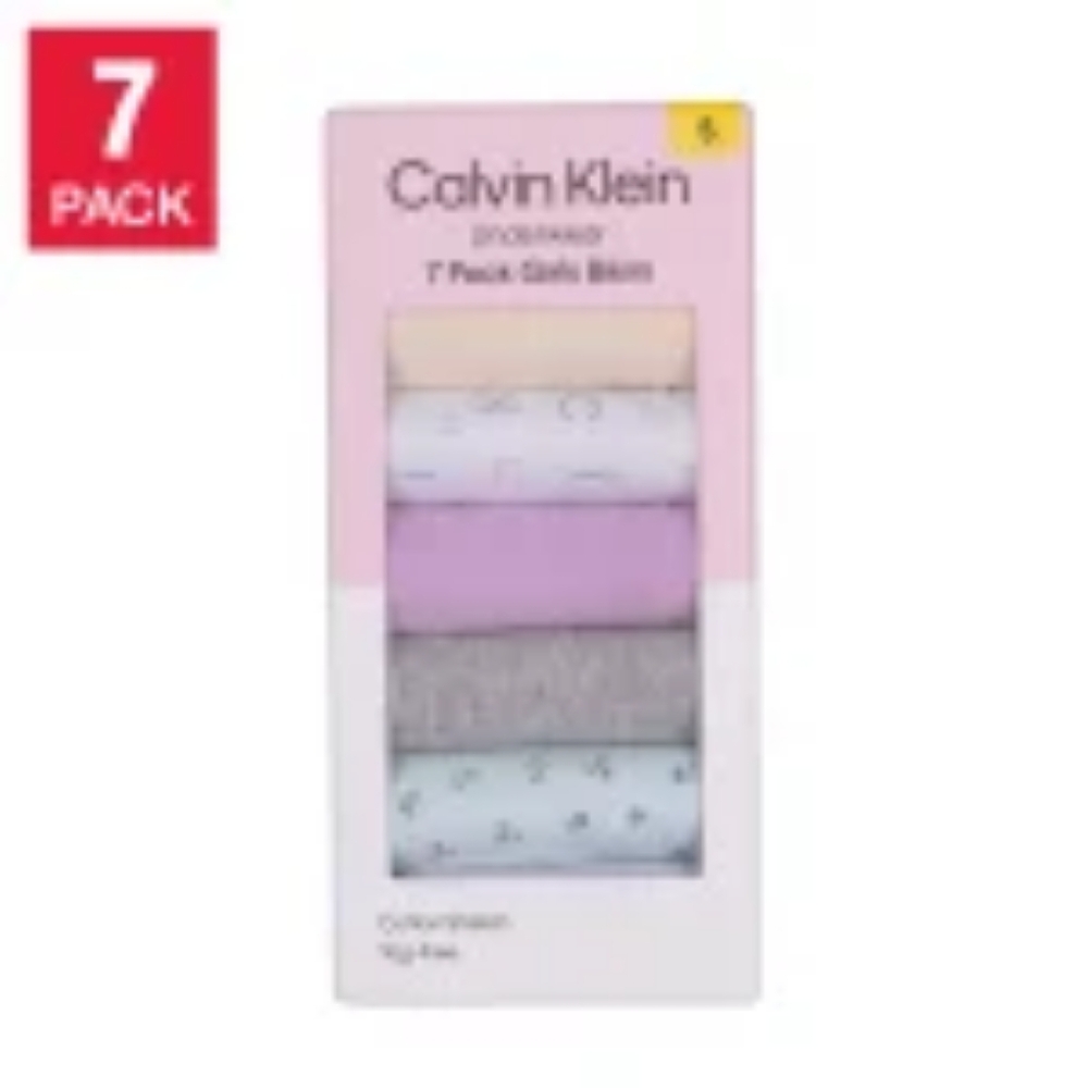 Calvin Klein Girls’ Bikini Underwear, 7-pack